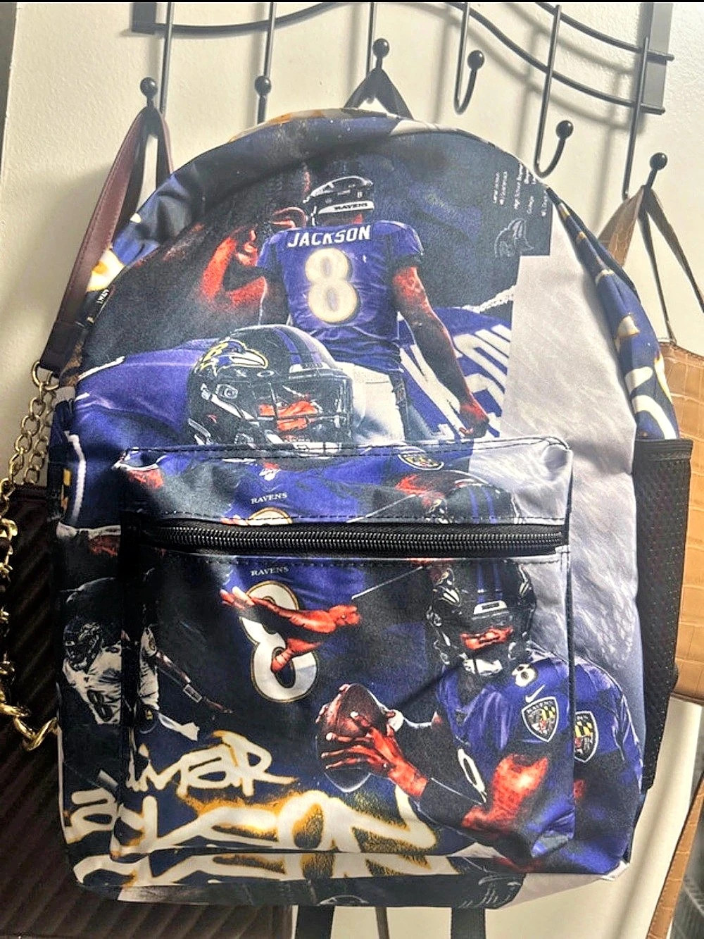 NFL Football Player Lamar Jackson Graphic Backpack